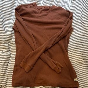 Vuori Brown Long Sleeve Tee